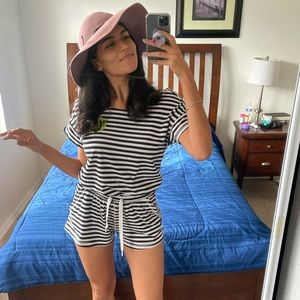 Black & White Reebok Romper